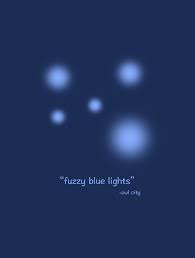Fuzzy Blue Lights Owl City Owl City Minimalist Poster Vintage Posters