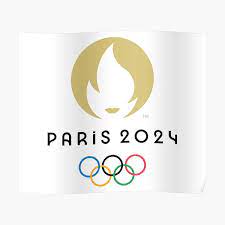 Paris entre dans la course. Olympische Spiele Paris 2024 Poster Von Gabyanita Redbubble
