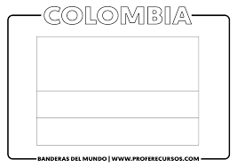 Haga click aquí para escuchar la música del himno y leer la letra. Bandera De Colombia Para Colorear Grande Con Asta