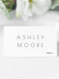 Place cards bear the name of the guest on the front side. Pin On W E D D I N G T A B L E