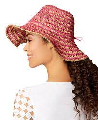 Nine West Nine West Women S Crochet Floppy Hat Pink Natural One Size Walmart Com Floppy Hats Felt Floppy Hat August Hat Company