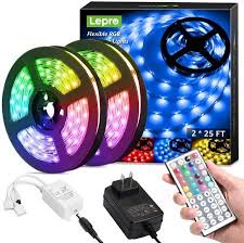 Why can't i make a diy color on my led lights? Lepro 50ft Rgb Led Strip Lights With Remote And Power Adapter 5050 Smd Led Light Strips