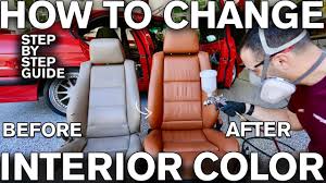 How To Change Car Interior Color With Dye Bmw Youtube