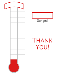 Thermometer Goal Thermometer School Fundraisers Goal Charts
