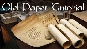Old Paper Tutorial Youtube