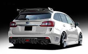 ローウェンが スバル レヴォーグ を過激カスタム 大型リヤウィングを装着したレーシングワゴンに creative trend レヴォーグ スバルレガシー スバル