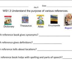 A certified reference material is a particular form of measurement standard. Reference Materials Worksheet Reference Book Reference Second Grade