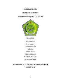 Check spelling or type a new query. Contoh Makalah Cara Pembuatan Tempe