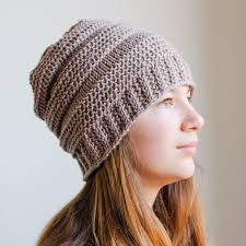 Crochet Tunisian Crochet Slouchy Hat or Beanie Hat Pattern, Crochet  Tunisian Looks Like Knit Hat Pattern, Tunisian Crochet Hat Pattern