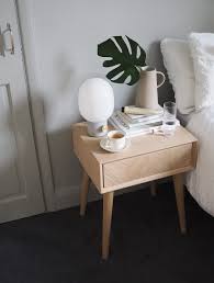 Simple Ways To Spruce Up Your Bedroom This Summer With Houseology Ad In 2020 Simple Bedside Tables Bedside Table Decor Wooden Bedside Table