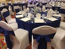 Royal Blue Polyester Linens Tablecloth Rental Wedding Linen Rental Chair Cover Rentals