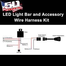 If you are using a wiring harness and switch, these four prongs may be plugged in already, however, if you are wanting use a different electrical current to activate your light bar, (such as. Universal Light Bar 12v Wire Harness Kit With 40 Amp Relay 30 Amp Atc Fuse Holder And Switch