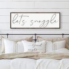 Of all the rooms in the house, we value the bedroom because it is where we sleep and rest and it is where we do private things. Bedroom Signs Let S Stay In Bed Sign Above Bed Wall Art Etsy Master Bedroom Wall Decor Wall Decor Bedroom Master Bedrooms Decor