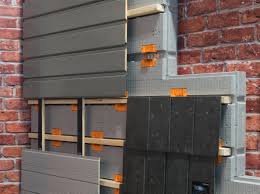 Slimfort Vhf Dammplatte Von Isobouw Vorbereitet Zur Aufnahme Der Fassadenbekleidung Hinterluftete Fassade Warmedammung Fassade Fassade