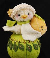 Partridge In A Pear Tree Felt Ornaments Felt Birds Felt Dolls
