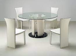 Table of the best round glass dining tables reviews. Modern Round Glass Dining Table Clear Round Glass Top Modern Glass Round Dining Table Modern Round Dining Room Table Glass Dining Table Set