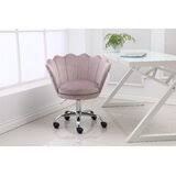 Pink Office Chairs Free Shipping Over 35 Wayfair Desk chair microfiber w tilt tension control and dual wheel casters pink chrome.