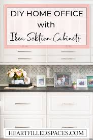 Built In Home Office Design Using Ikea Sektion Cabinets Ikea Sektion Cabinets Home Office Design Ikea Home Office