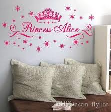 Customer Made Personalised Name Princess Crown Stars Wall Art Sticker Girls Kids Decal My Wall Girls Wall Stickers Personalized Wall Decals Vinyl Wall Stickers