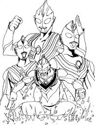 Mari mewarna ultraman ribut peralatan tulis buku kanak kanak di. Ultraman Tiga Coloring Pages