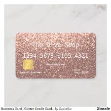 This type of small business credit card is great for those looking to make a large purchase or several purchases immediately after opening your. Business Card Glitter Credit Card Rose Gold Zazzle Com In 2021 Credit Card Design Credit Card Business Card Design Business Cards