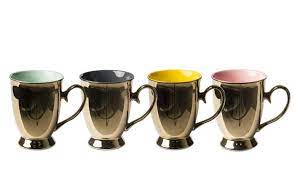 Mikasa has bone china and stoneware coffee cup and mug sets, porcelain tea sets, and saucers. Pols Potten Legacy Gold Mugs Set 4 Dopo Domani