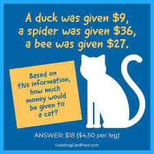 Tuesday, sam and peter went to a restaurant to eat lunch. Math Riddles For The Best And Brightest And Those Who Want To Be