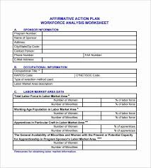 Workforce Planning Template Excel Awesome Affirmative Action Plan Template 5 Free Word Excel Action Plan Template Affirmative Action How To Plan