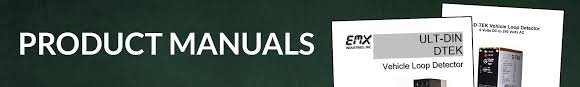 Loop detectors, photoeye, photobeams, infrared detectors. Emx Product Manuals Programming Instructions