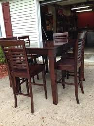 Pub Style Table Tall 6 Chairs Expresso Dark Wood Pub Style Table Pub Chairs Home Decor