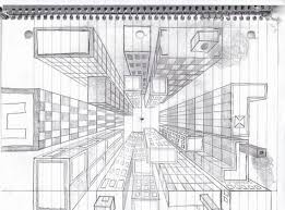 One Point Perspective Aerial City View Google Search Art Lessons Middle School Perspective Lessons Art Lesson Plans