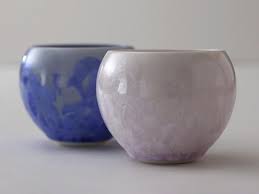 Hana Kessho Tamayunomi Pair Handcrafted Teacup Lovely Tea Cups Japanese Green Tea Green Tea
