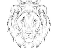 Lowenkopf Zeichnung Lowe Mit Krone Tattoo Vorlage Zeichnen Lowe Malen Disneyzeichnung Krone Lowe Lowenkopf Lion Head Drawing Lion Tattoo Lion Painting