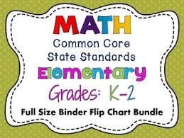 Math Common Core Standards Grades K 2 Full Size Flip Chart Bundle Pack