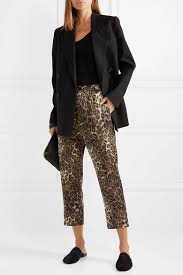 nili lotan paris cropped leopard print silk satin pants