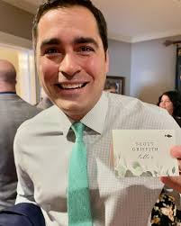 At a wedding today…introducing Scott Griffith!!! (that's my wife's maiden  name!) 😂😂