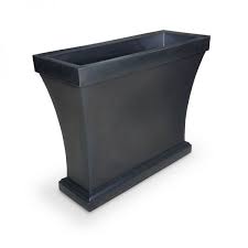 Black powder coated tapered column planter tiny anvil. Tall Narrow Planters For Privacy Screens Hooks Lattice