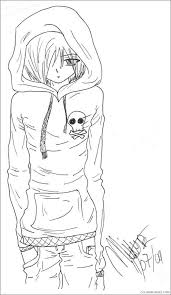 Supercoloring.com is a super fun for all ages: Anime Printable Coloring Pages Anime Demon Anime Guy 2021 0019 Coloring4free Coloring4free Com