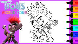 Free coloring sheets for girls which you can print or download. Queen Barb Trolls World Tour Coloring Art And Coloring Fun Youtube