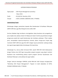 Laporan merupakan satu tahapan penting dalam melaksanakan suatu proyek. Laporan Ringkas Program Ppt Download