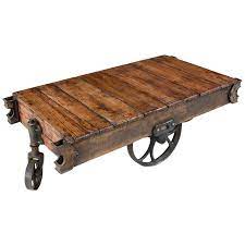 Leaves our warehouse within three business days. Vintage Industrial Charles Chas E Francis Co Rocker Rail Cart Coffee Table At 1stdibs