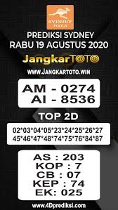 Pin Di Prediksi Sdy