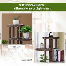 Find a wide selection of indoor plant pots at great value on athome.com, and buy them at your local at home store. Movable 4 Tier Garden Holder Display Shelf Outdoor Flower Display Stand