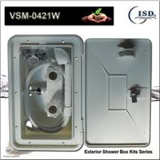 The dura faucet rv shower offers you a high pressure shower at an affordable price and isn't that what we're all looking for in your next rv shower? Rv Exterior Shower Box Kit Includes Shower Faucet Shower Hose Shower Components Marine Shower Component Taiwantrade Com