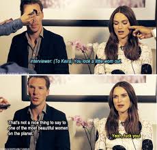 Don T Mess With Keira Worklad Benedict Cumberbatch People Giggle