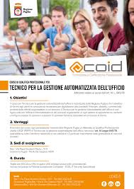 Https Www Coid It Wp Content Uploads 2020 02 Scheda Corso Tecnico Gesione Automatizzata Ufficio Pdf