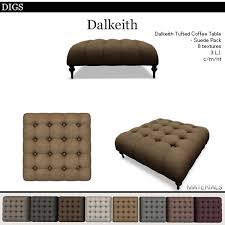 Decorating coffee tables red home decor coffee table ottoman table kilim ottoman furniture ottoman in living room ottoman coffee table ottoman furniture. Second Life Marketplace Digs Dalkeith Tufted Coffee Table Suede Mesh