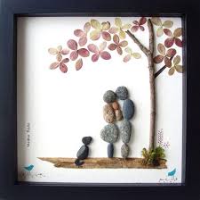 We offer extraordinary anniversary gifts for husbands, wives, parents, friends, and other family members. Unique Anniversary Gift Family Of Three Family Of 3 And Dog Etsy Gaveideer Stenkunst Kreativ