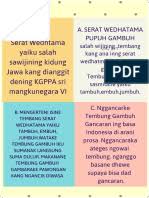 Jadi, serat wedhatama bermakna kitab pengetahuan yang utama, untuk dapat kiranya memiliki budi atau jiwa yang utama/luhur bagi setiap kehidupan insan di dunia. Serat Wedhatama Yaiku Salah Sawijining Kidung Jawaa Kang Dianggit Dening Kgpaa Sri Mangkunegara Iv