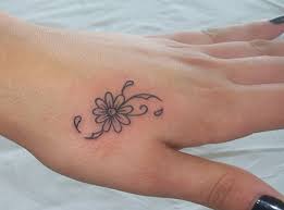 Small Daisy Tattoo Design On Hand 20 Png 493 365 Small Daisy Tattoo Daisy Tattoo Designs Daisy Flower Tattoos